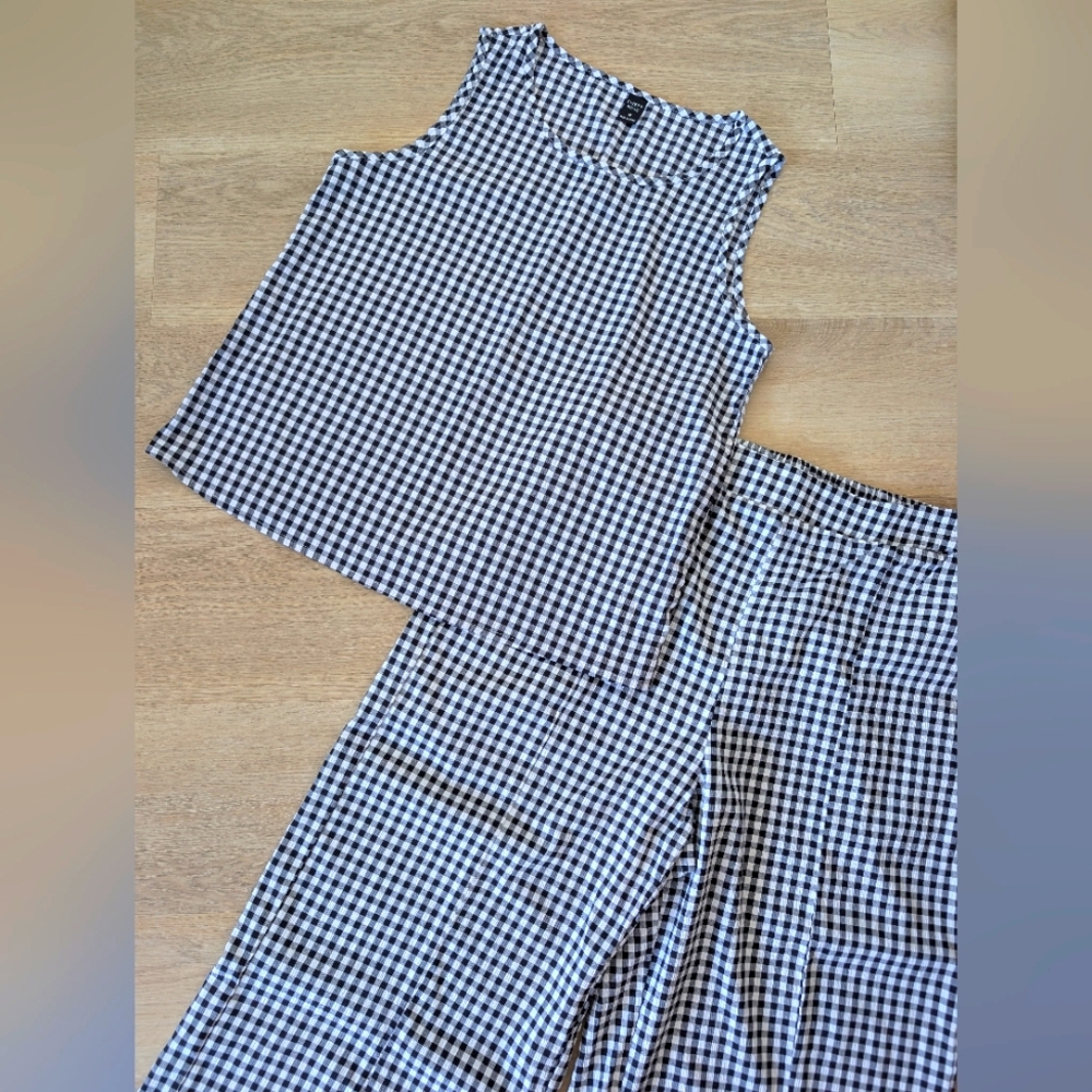 Gingham Tank/Pant Matching Set